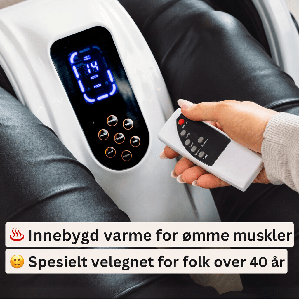Fot - og leggmassasjeapparat med fjernkontroll - AVABeauty.no